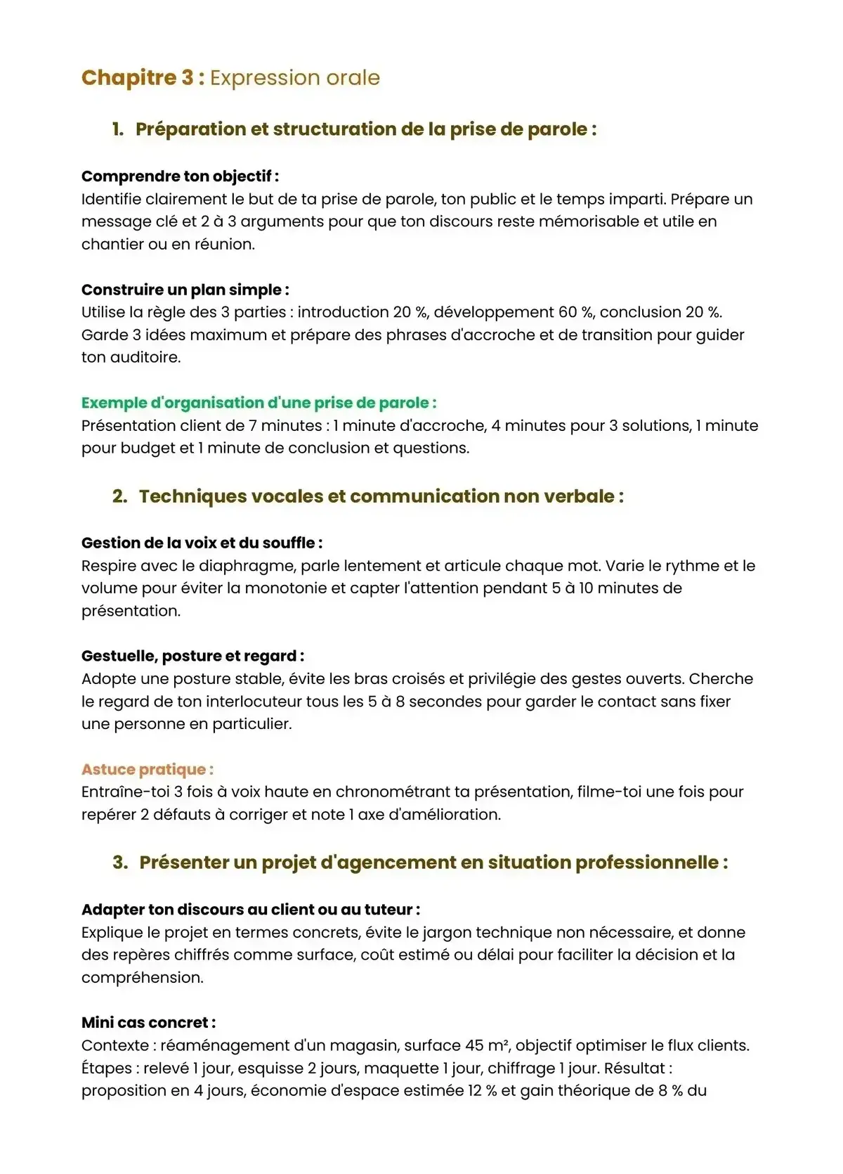 Example Fiche de Révision Bac Pro ERA